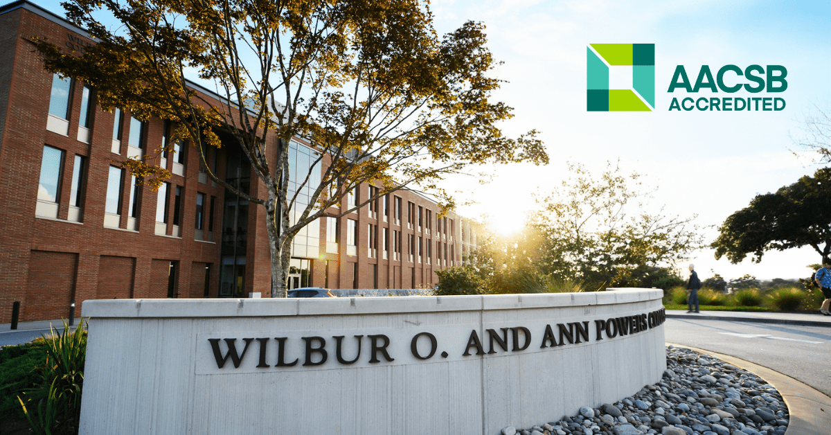 The Wilbur O. and Ann Powers College of Business reaccredited among top 6% of business schools worldwide