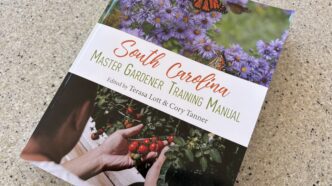 A photo of the South Carolina Master Gardener Training Manual book