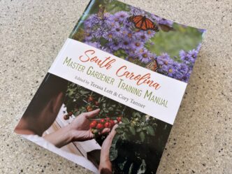 A photo of the South Carolina Master Gardener Training Manual book