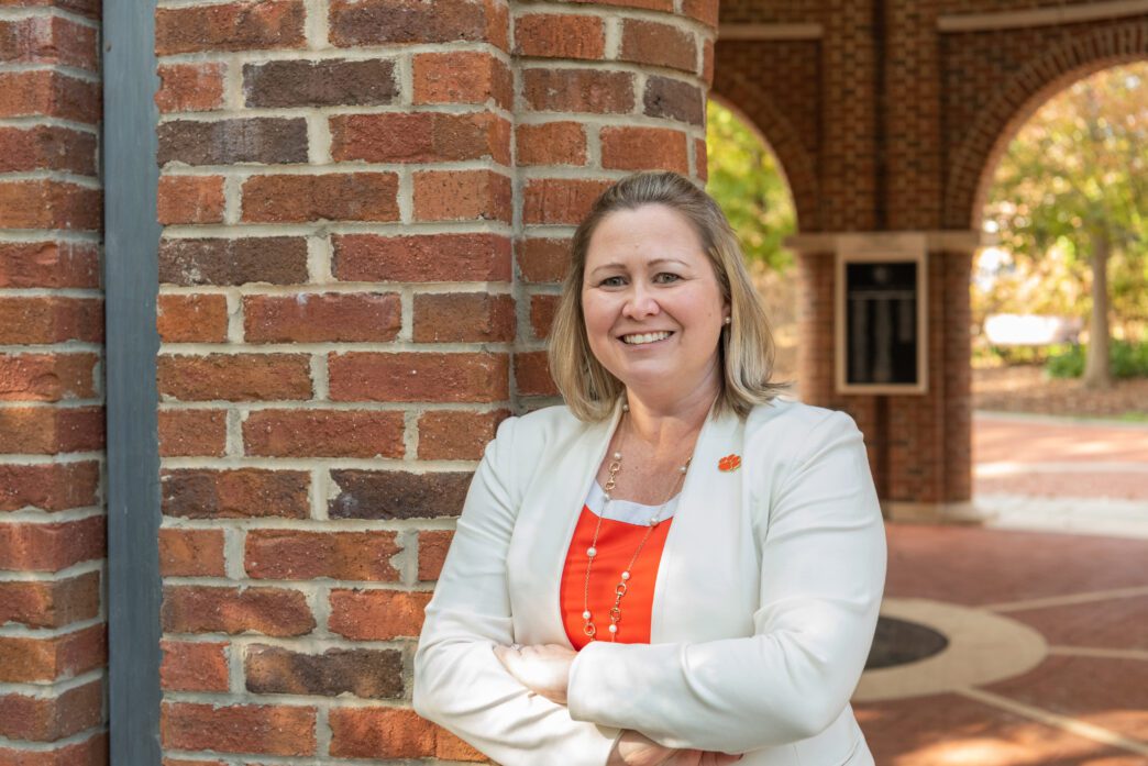 Kristin Walker-Donnelly, Clemson staff member, in the President's Park rotunda