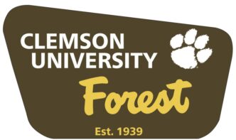 The new Clemson University Forest sign