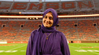 Clemson Rhodes Scholarship finalist Sara Alkelani.