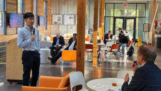 A speaker at a STRIDE event.