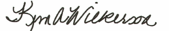 Kim A. Wilkerson signature