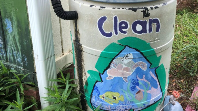 Each participant in the Clemson Extension Rainwater Harvest Workshop will receive one rain barrel and kit.