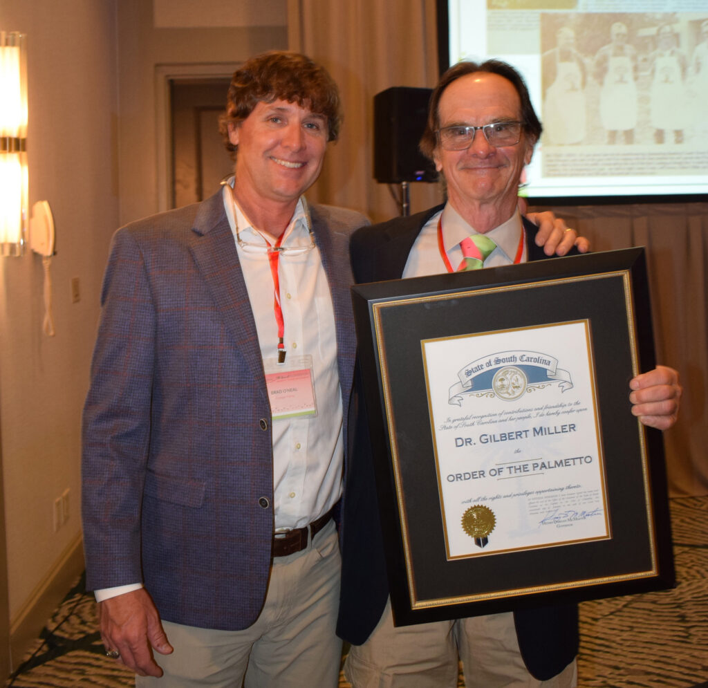 Brad O'Neal, SCWA president (left) and Gilbert Miller.