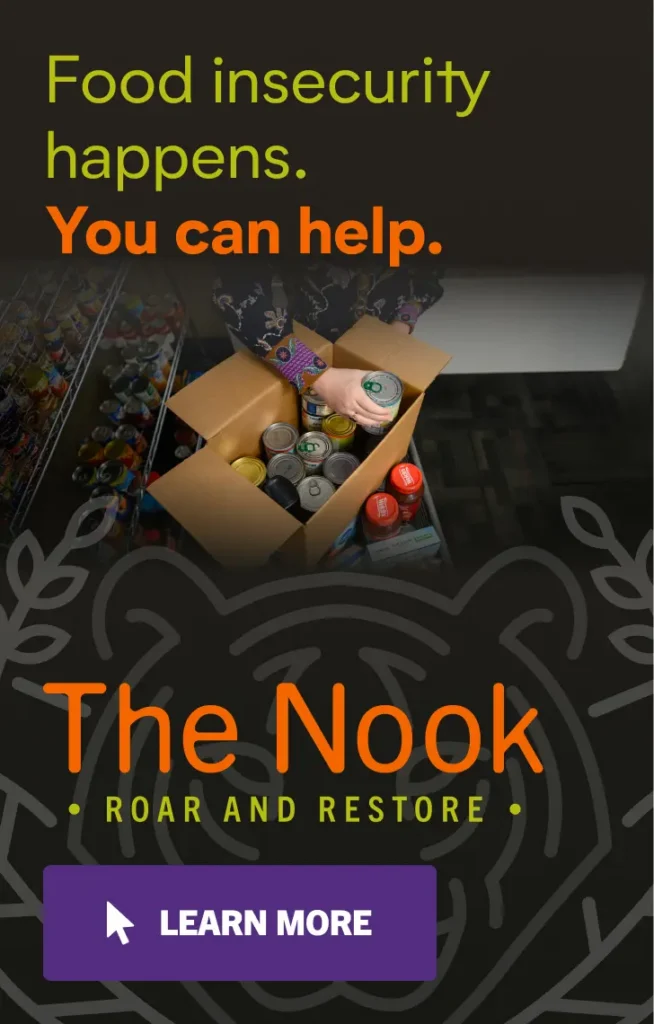 Food Insecurity Happens, You can help. Learn about the Nook