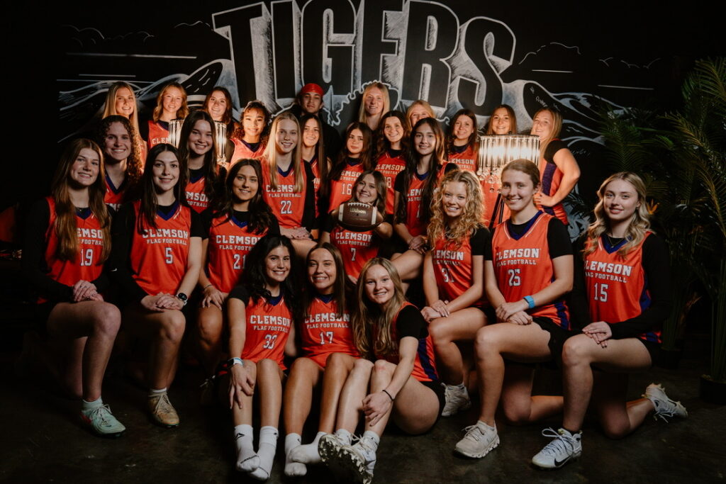 Women's flag football club team members