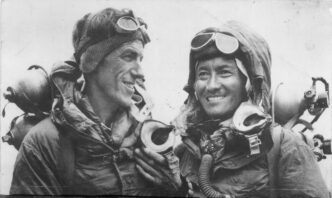Edmund Hillary and Tenzing Norgay.