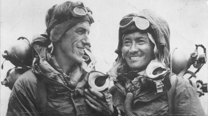 Edmund Hillary and Tenzing Norgay.