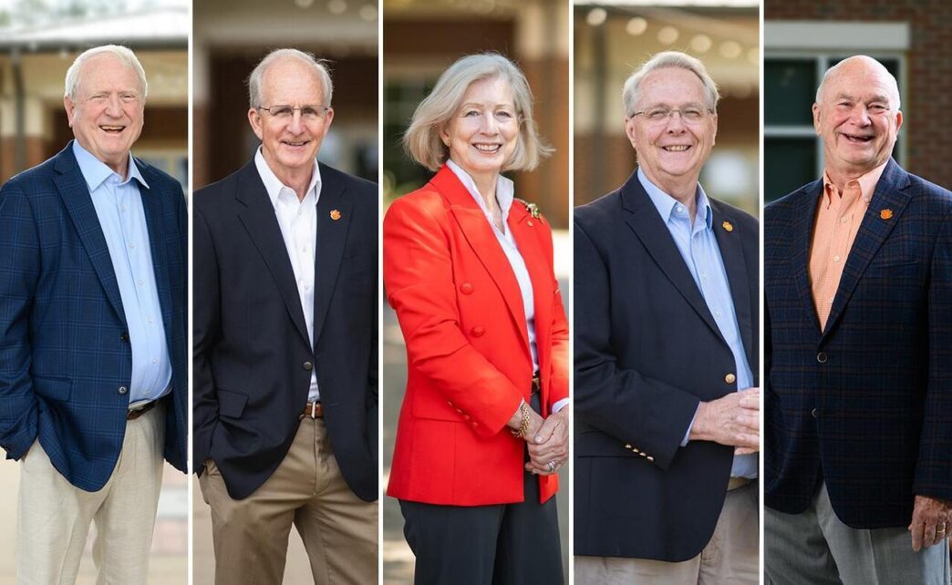 A collage of individual waist-to-shoulder photos of each of the Distinguished Service Award recipients.