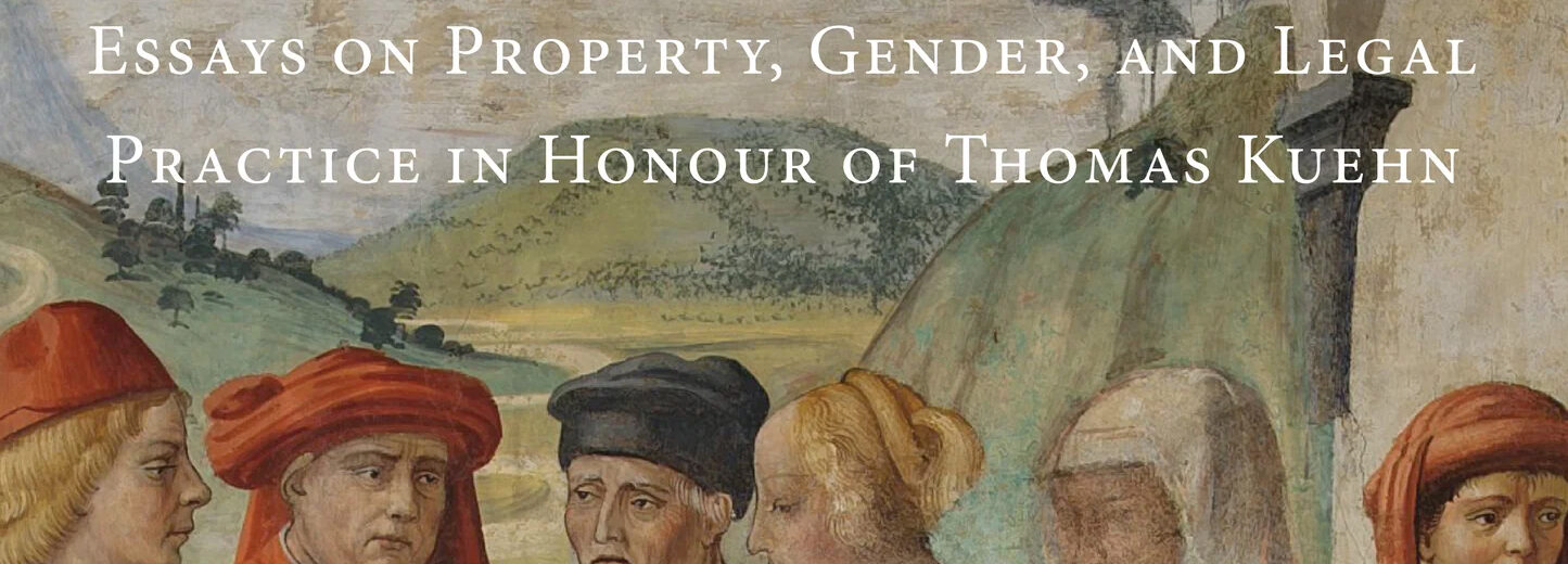 The cover of Law as Life in Italy, 1200-1800: Essays on Property, Gender, and Legal Practice in Honour of Thomas Kuehn.
