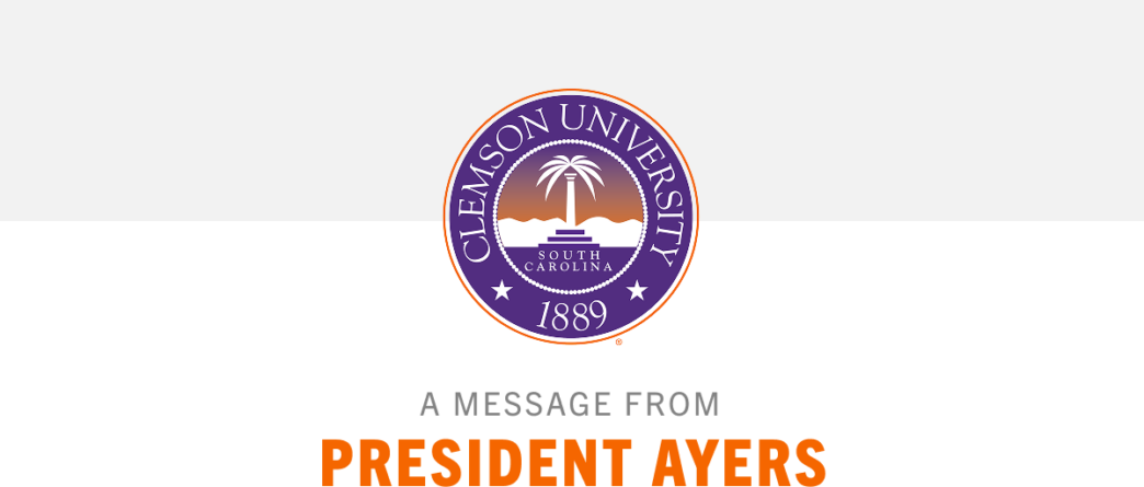 A Message from President Ayers