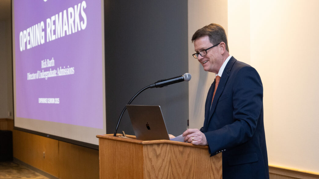 Rick Barth speaks at Experience Clemson.