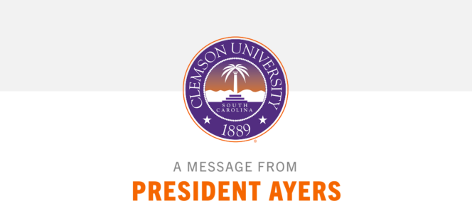 A message from President Ayers