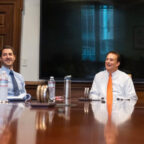 Faculty Senate meets with President Benjamin Ayers.